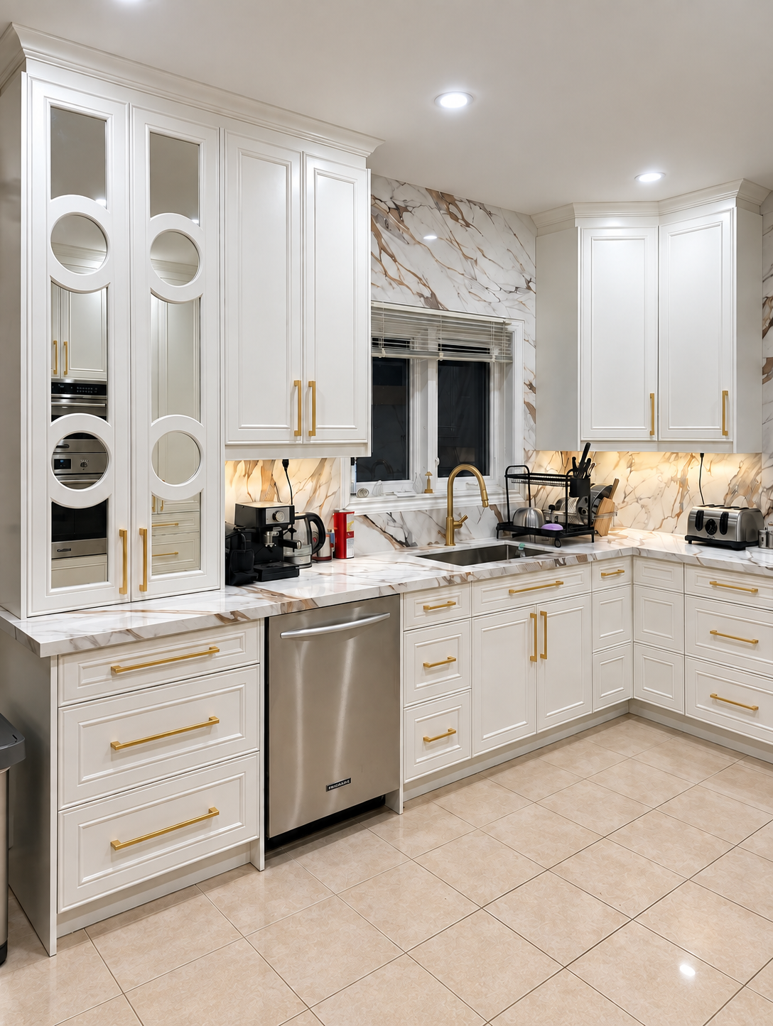 Contemporary kitchen installation