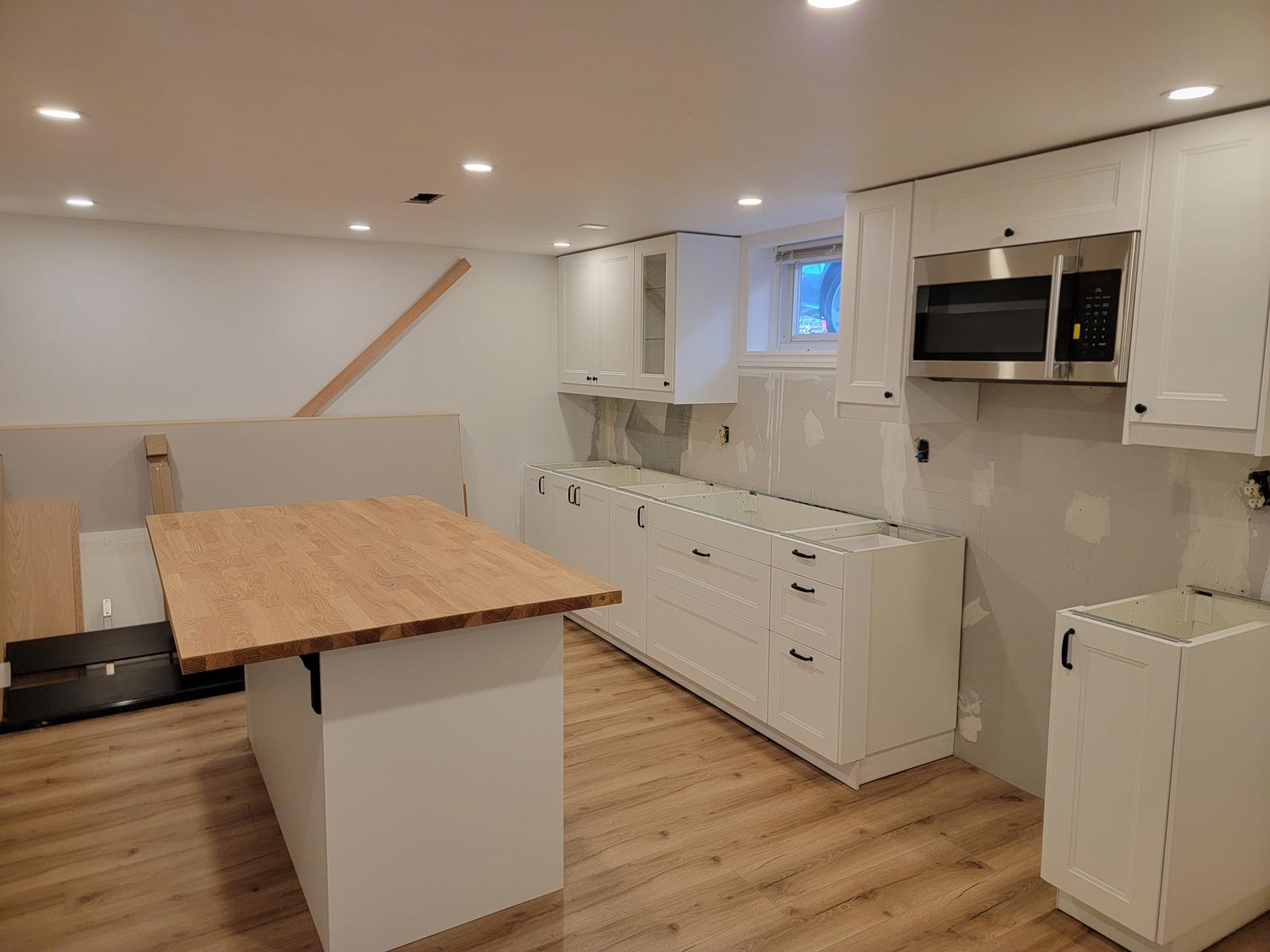 Finished kitchen installation