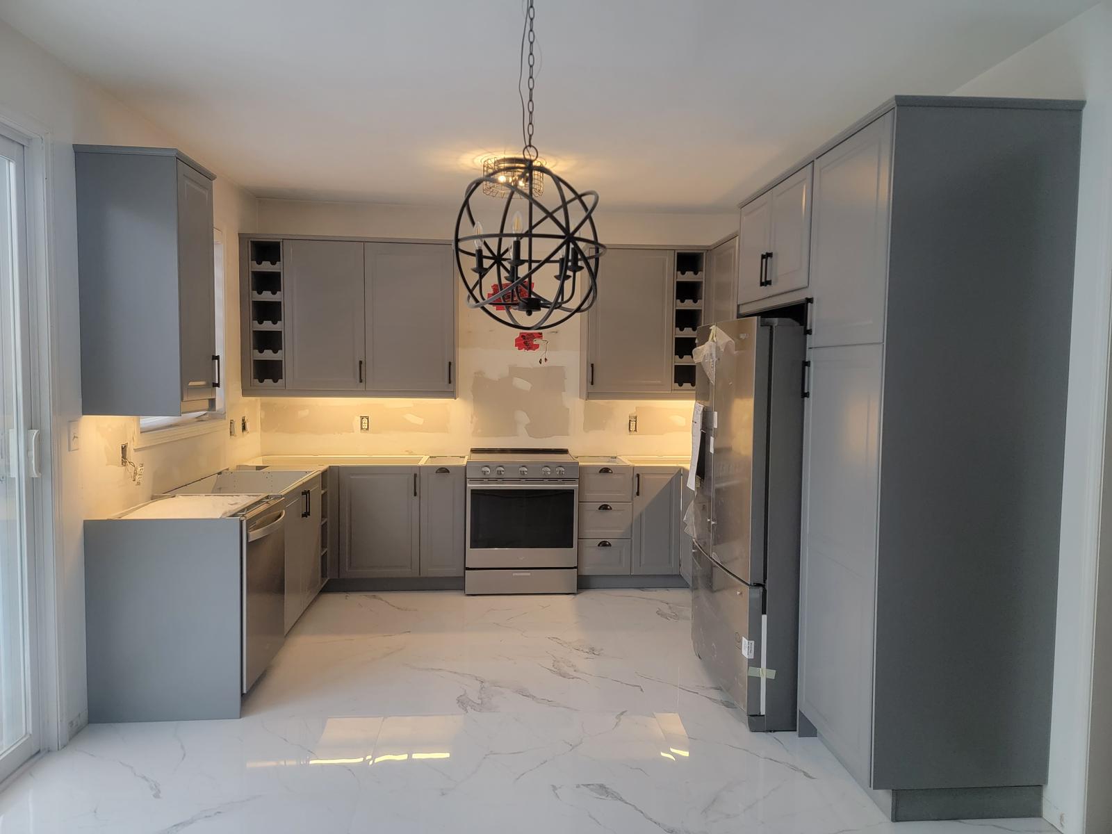 Kitchen cabinet installation