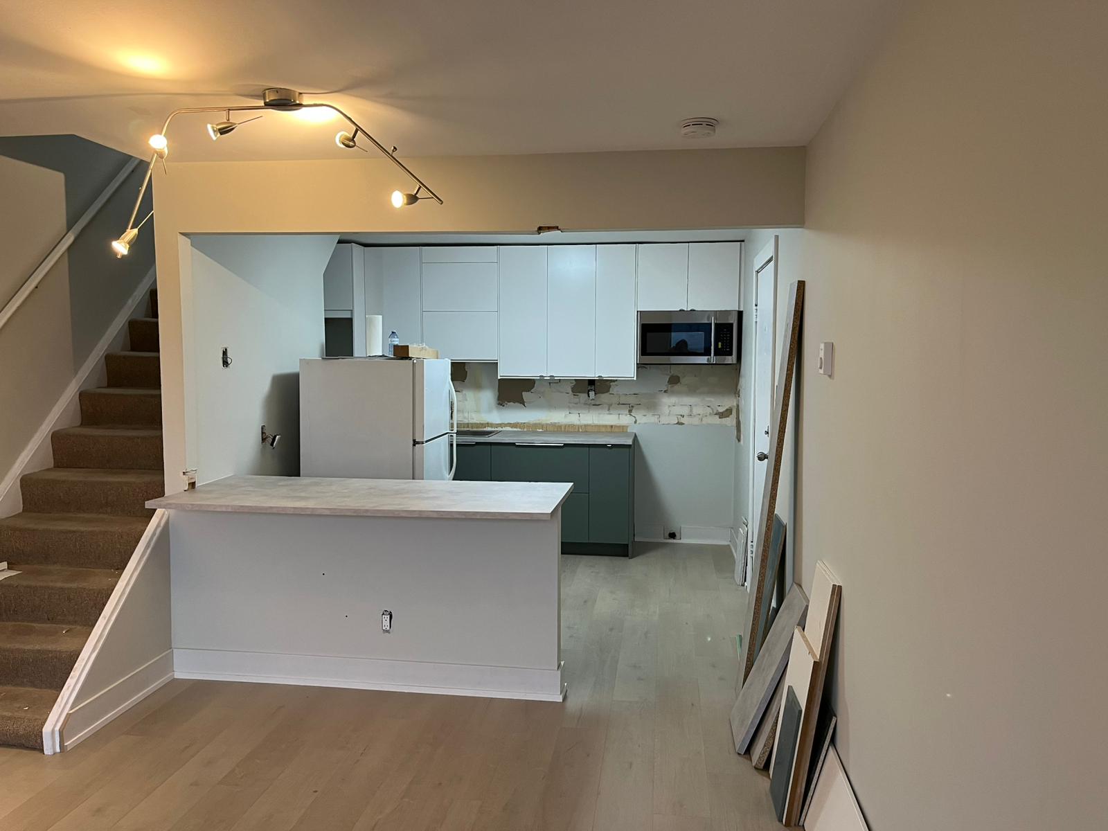 Completed kitchen renovation